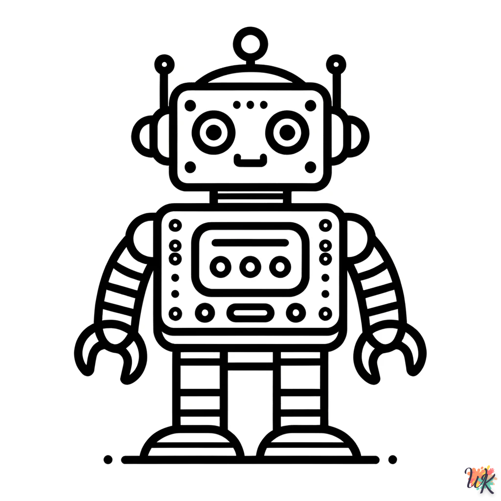 Robot kleurplaten3