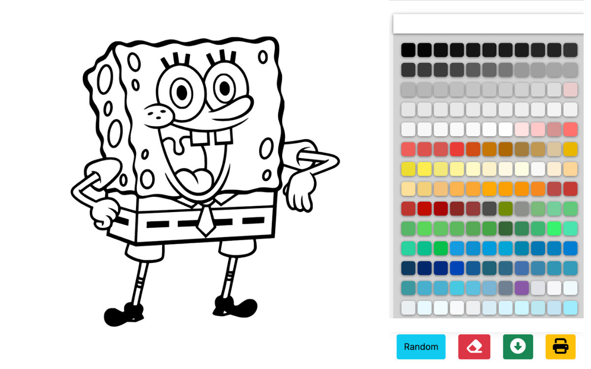 Spongebob kleurplaten