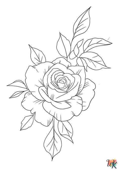 roos kleurplaat11