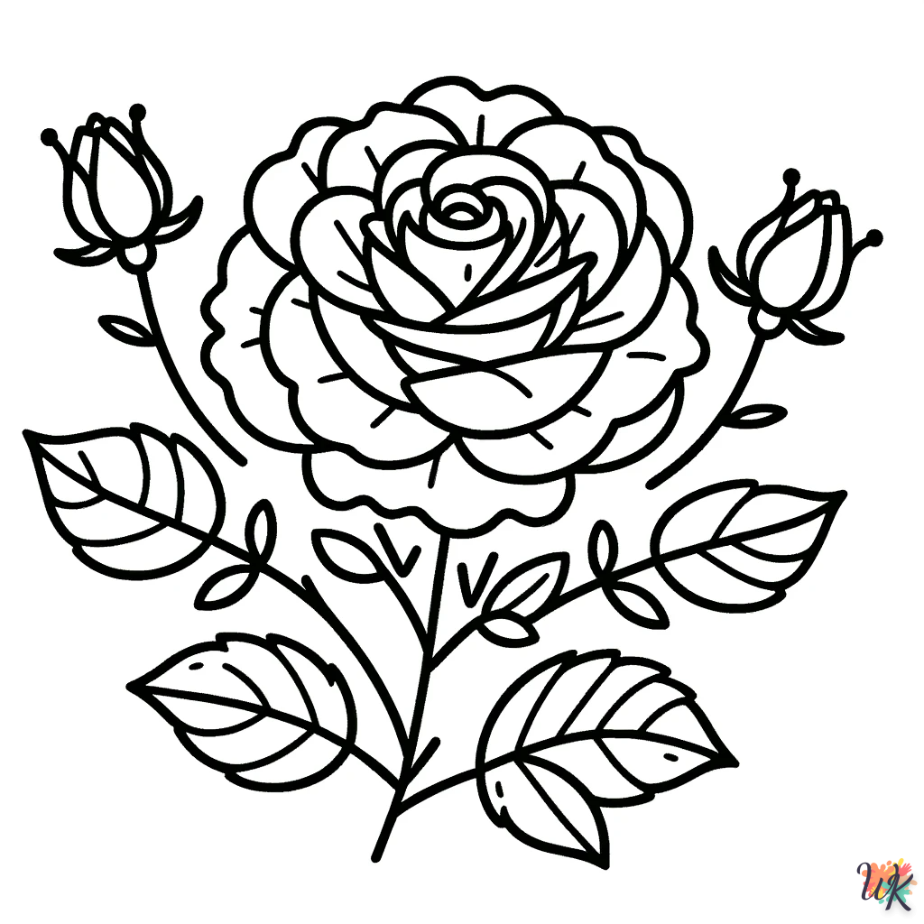 roos kleurplaat18