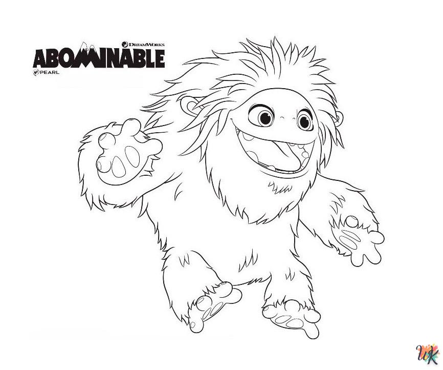 Abominable kleurplaten2