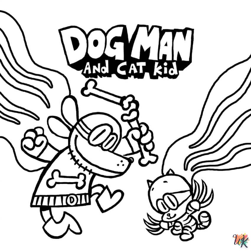Dog Man kleurplaten14