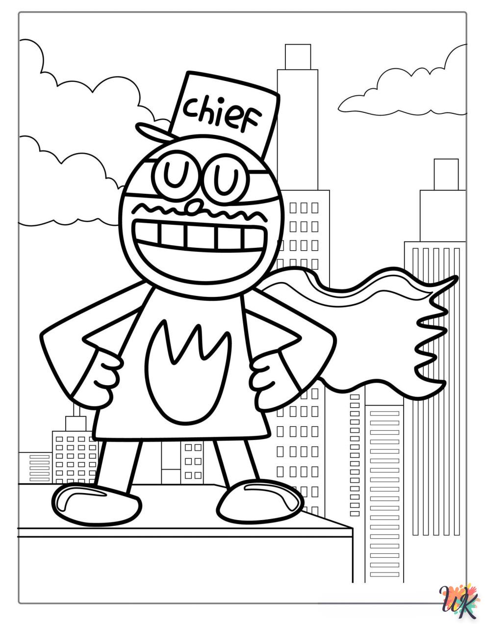 Dog Man kleurplaten7
