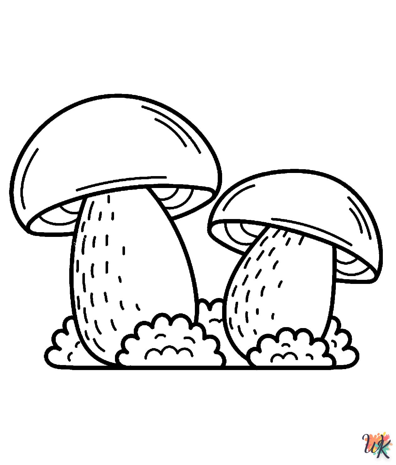 Paddestoel kleurplaten32