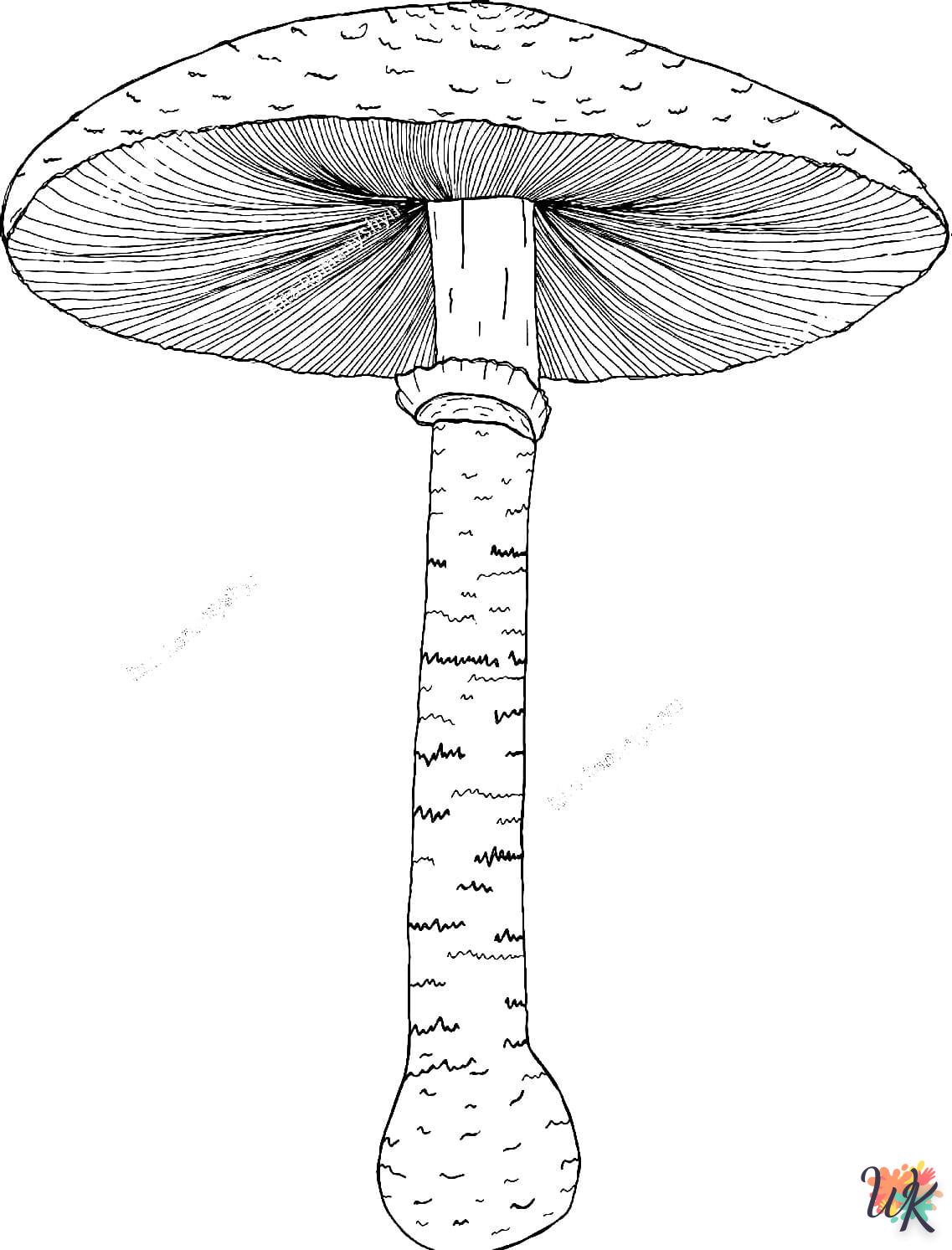 Paddestoel kleurplaten36