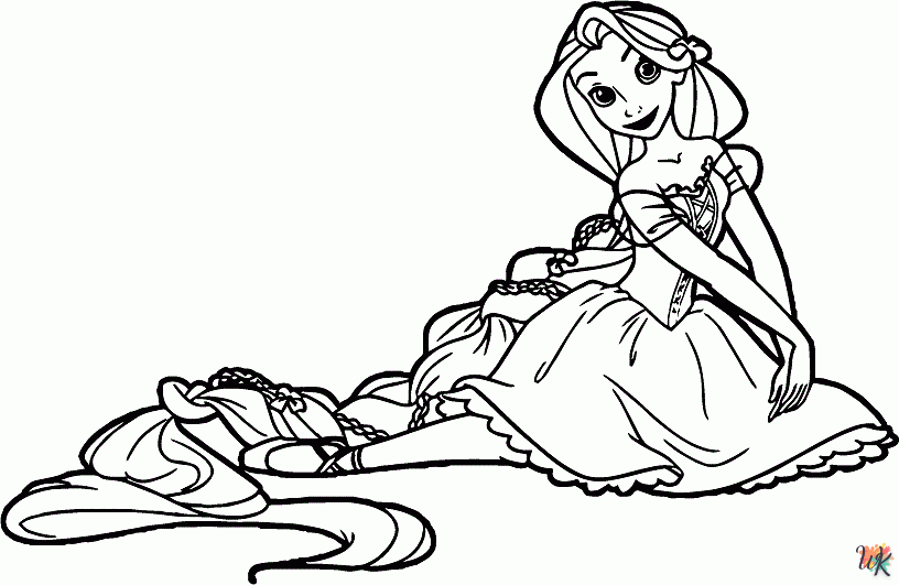 Rapunzel kleurplaten10