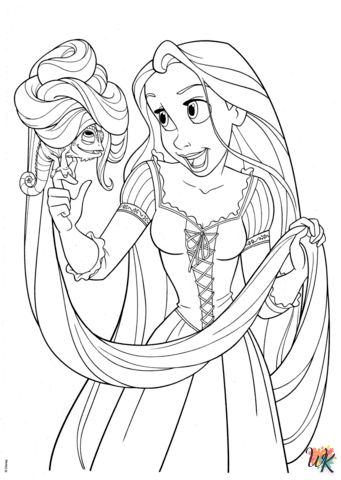 Rapunzel kleurplaten5