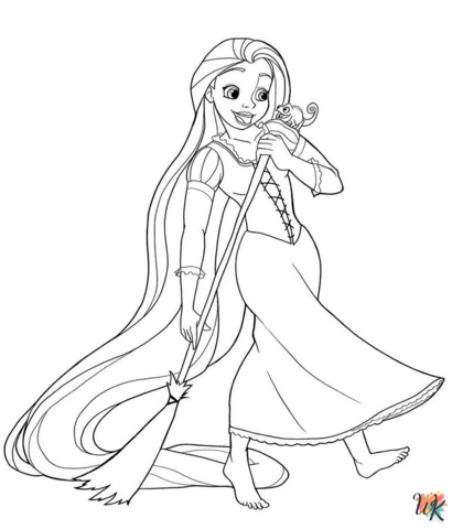 Rapunzel kleurplaten6