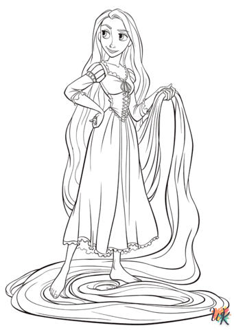 Rapunzel kleurplaten7
