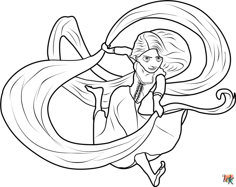 Rapunzel kleurplaten8