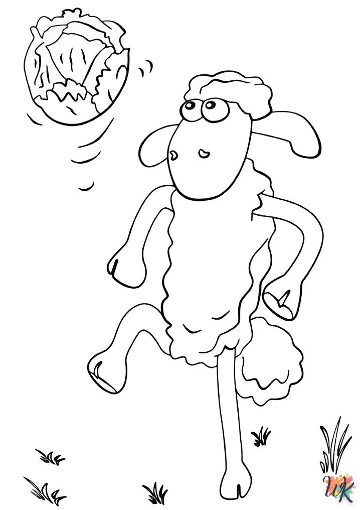 Schaap kleurplaten10