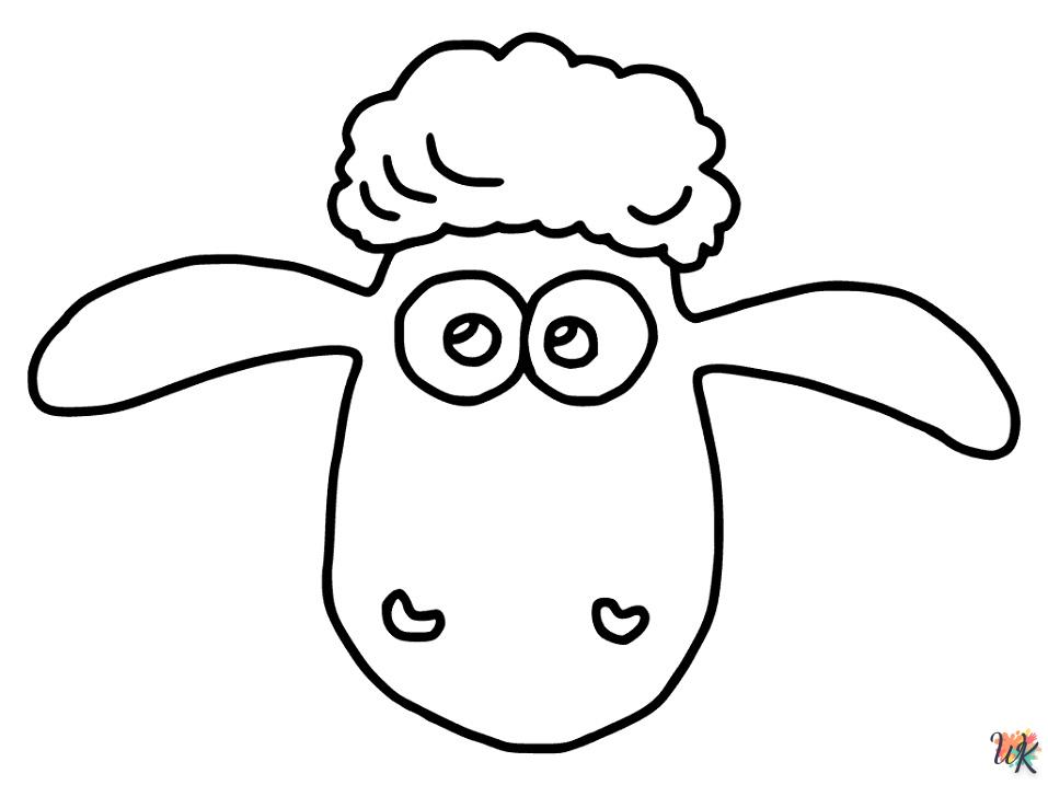 Schaap kleurplaten11