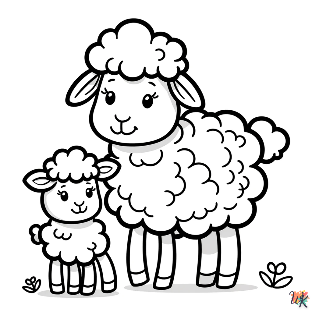 Schaap kleurplaten19