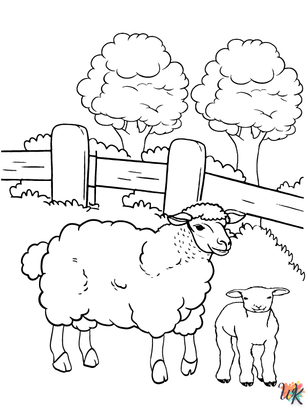 Schaap kleurplaten26
