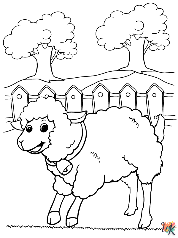 Schaap kleurplaten29