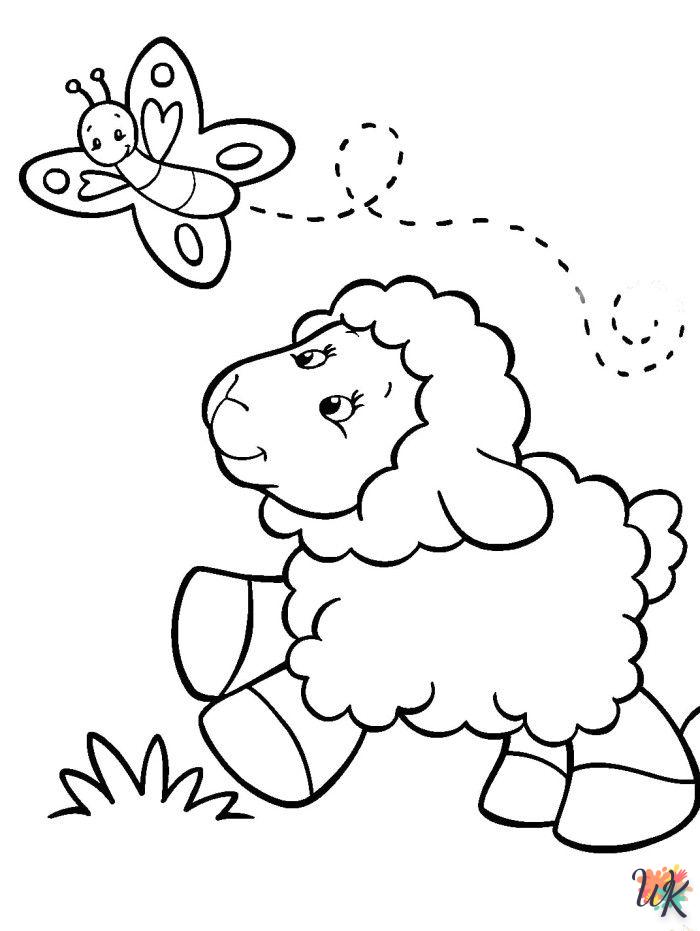 Schaap kleurplaten3