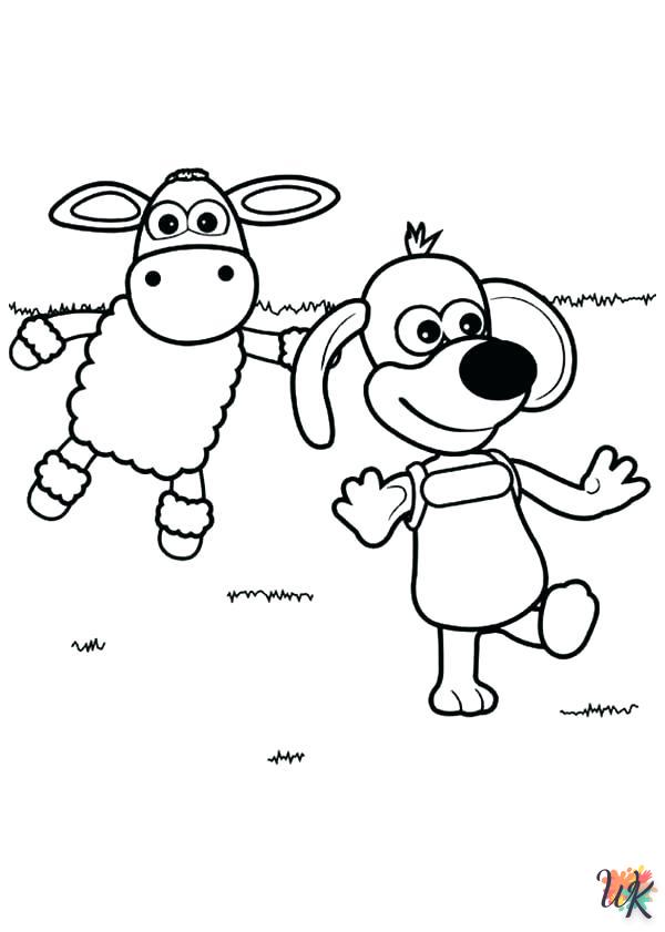 Schaap kleurplaten6