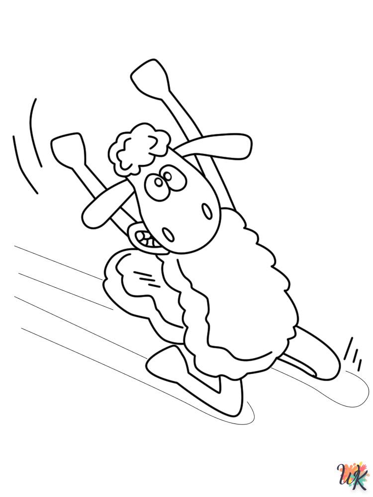 Schaap kleurplaten7