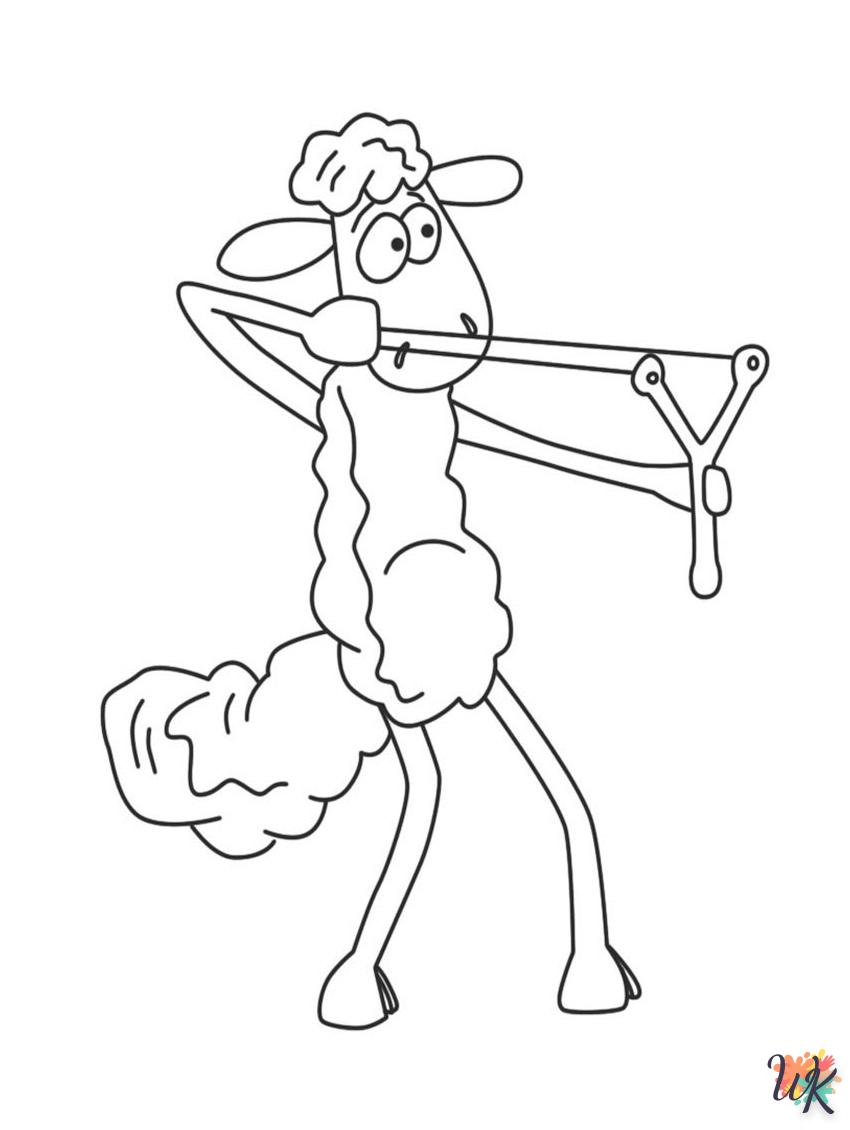 Schaap kleurplaten8