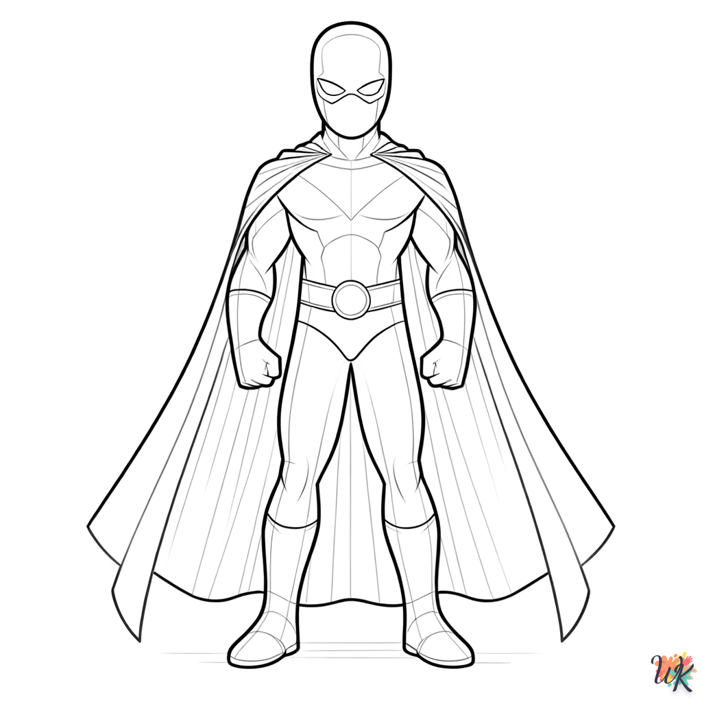 Superhelden kleurplaten3