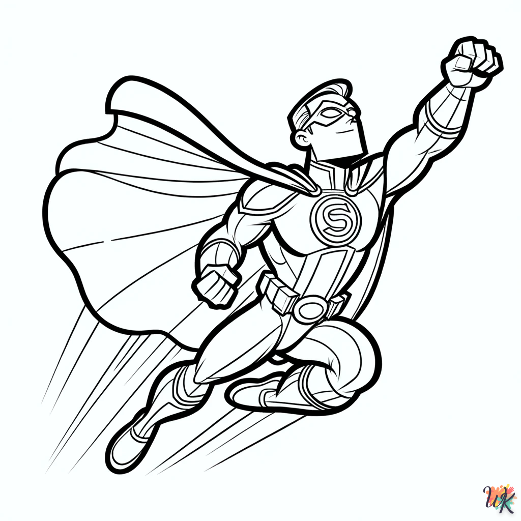Superhelden kleurplaten4