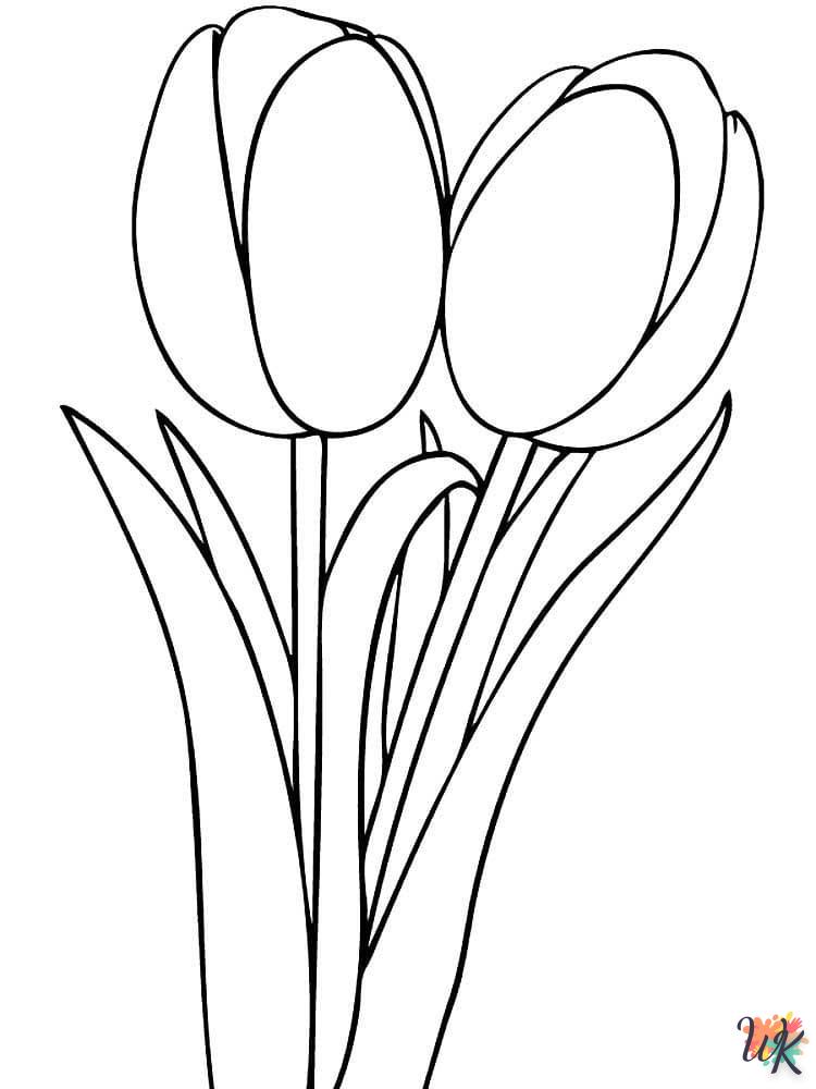 Tulpen kleurplaten10