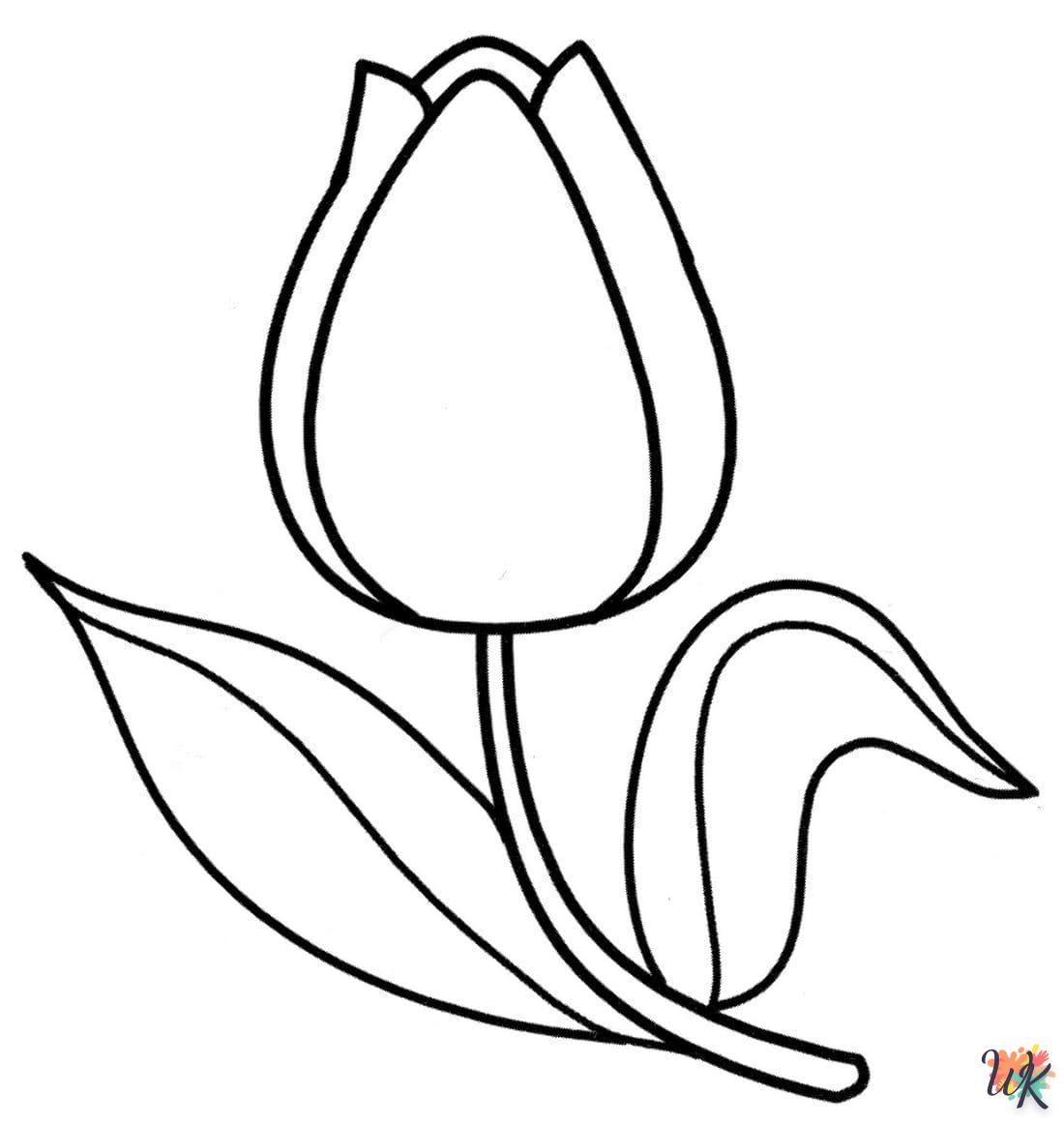 Tulpen kleurplaten4