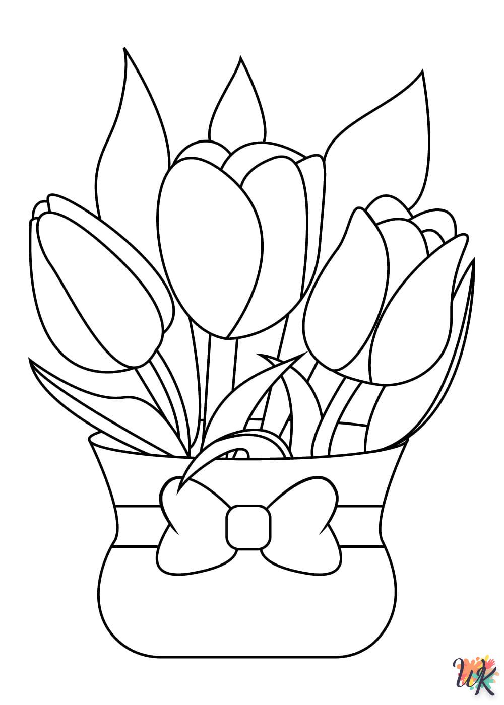 Tulpen kleurplaten43
