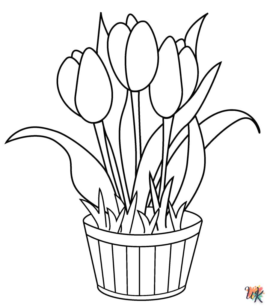 Tulpen kleurplaten5