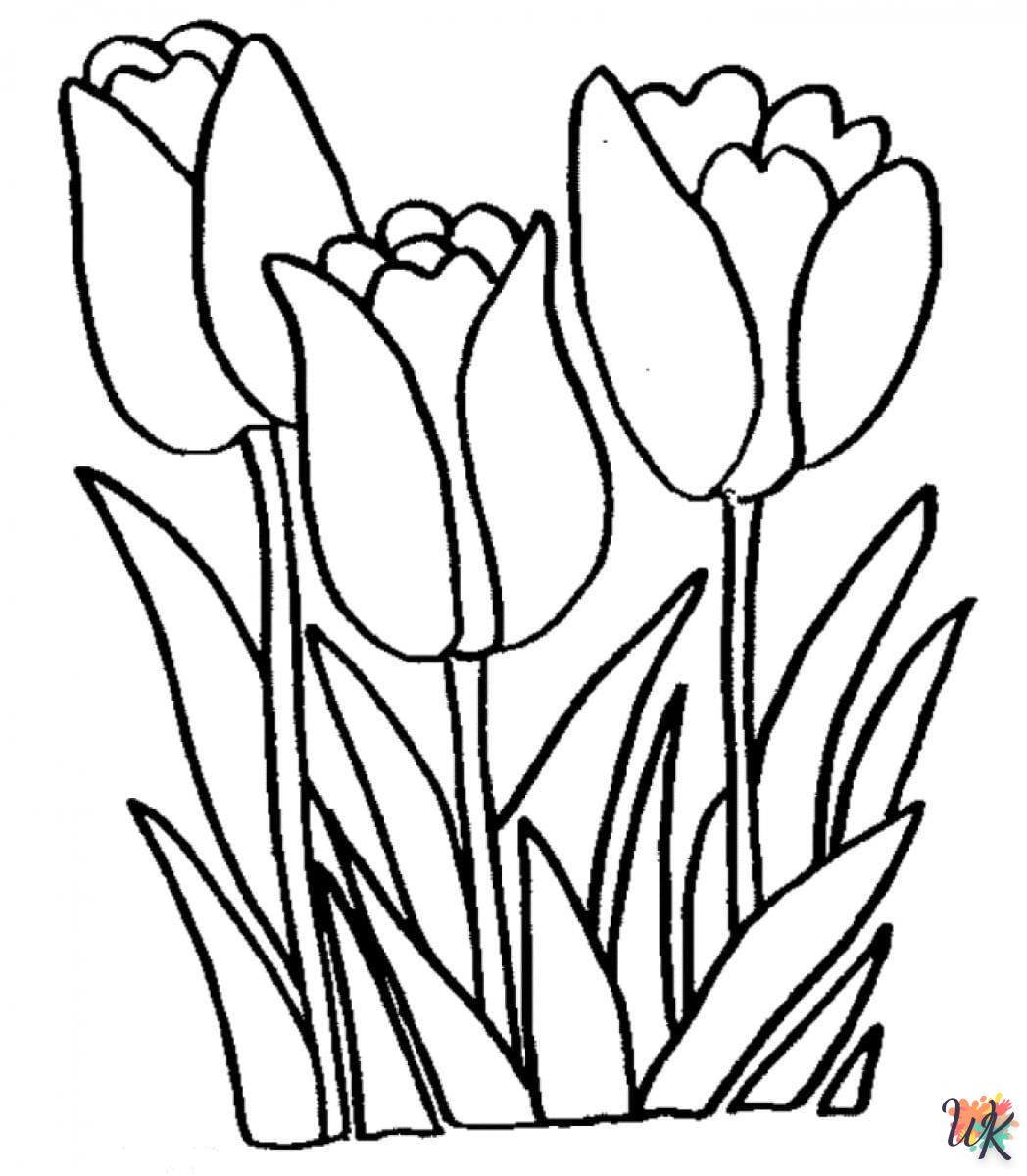 Tulpen kleurplaten7