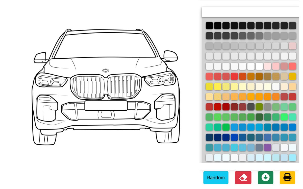 BMW kleurplaten